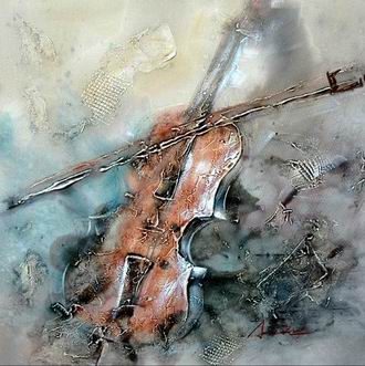 Musical Instrument oil painting